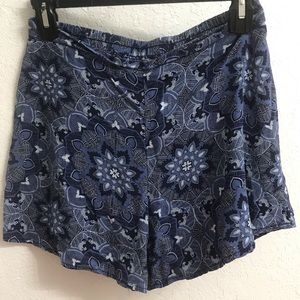 Blue Floral shorts
